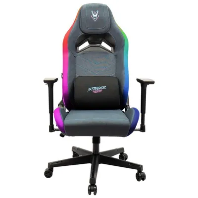 Woxter Stinger Station Elite Gaming-Stuhl RGB-Stoff Blau/Pink