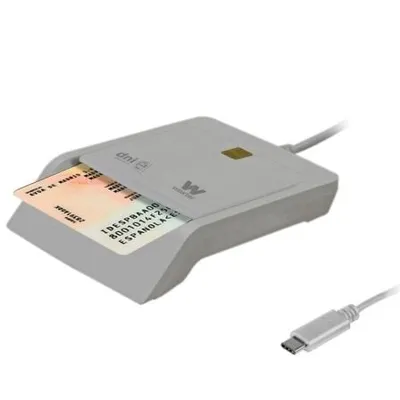 Woxter PE26-198 USB 2.0 Weiß Typ C Smartcard-Adapter Elektronischer ID-Leser