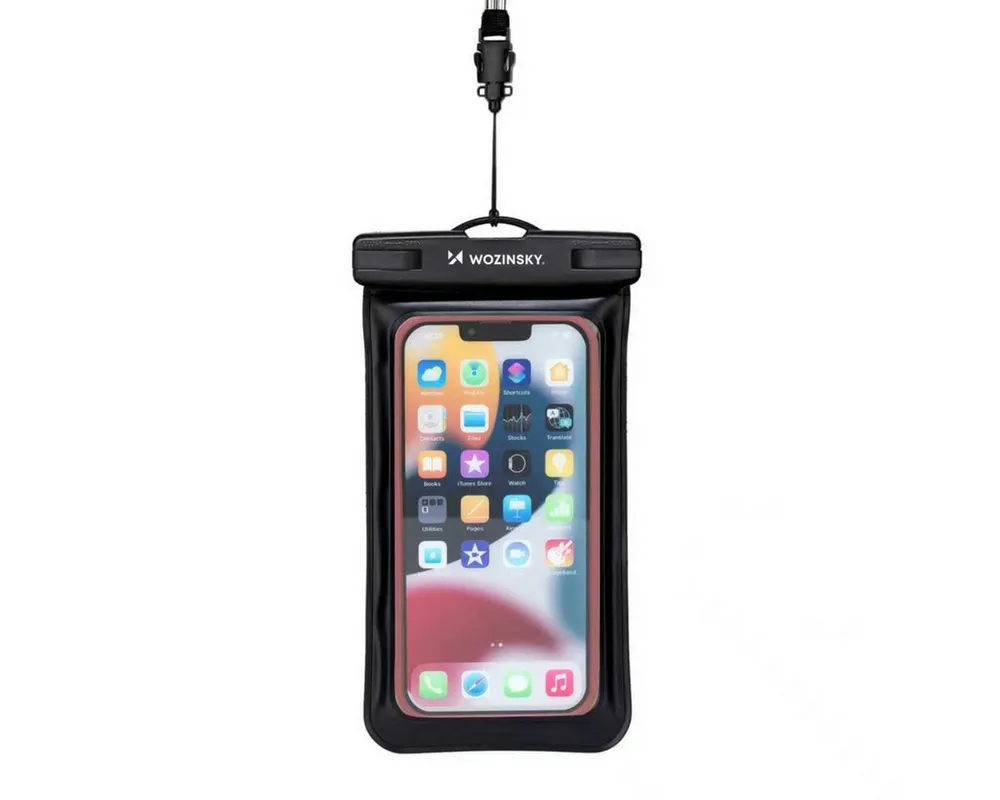Wozinsky Handyhülle WWE-01, Wasserdichte Handyhülle mit Armband 0,3 mm PVC ABS Verschluss