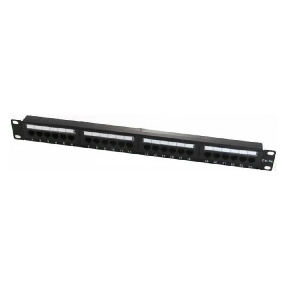 WP Rack & Cabling WP 19' Patch Panel Cat.6a UTP 24 RJ45 Ports 1U