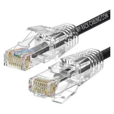 WP Rack & Cabling WP WPC-PAT-6AU005BL-S Netzwerkkabel Schwarz 0,5 m Cat6a U/UTP (UTP)