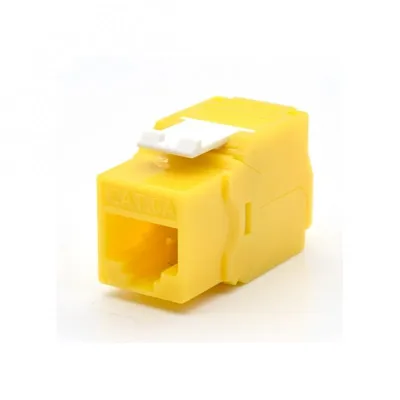 WP ToolFree Cat 6A Ungeschirmtes Keystone-Modul Gelb