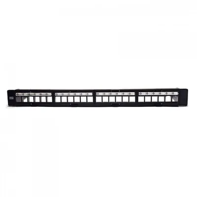 WP Modulares weißes Patchpanel für 24 UTP Keystone-Module 1U