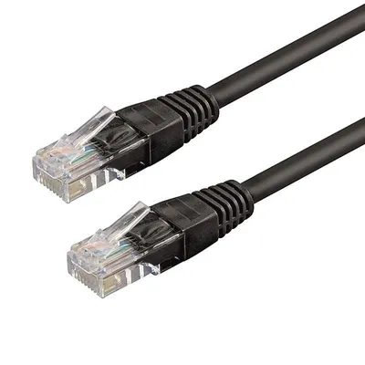 Netzwerk kabel WP Cat6 UTP RJ45 2 m Schwarz