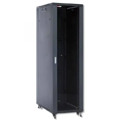 WP 19" Netzwerkschrank 32HE 600x800 Schwarz Zerlegt