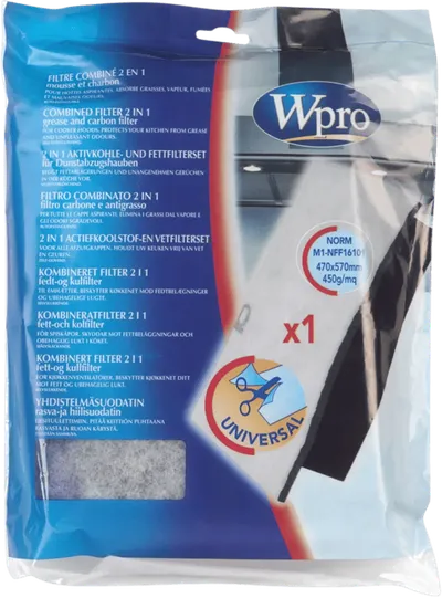 Wpro Dunstabzugshaubenfilter 2in1 47 x 57 cm