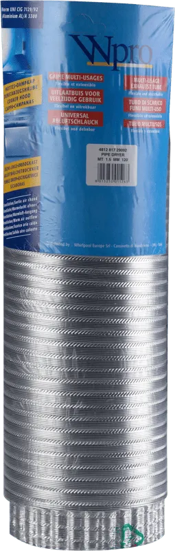 Wpro Abluftschlauch Ø 120 mm x 1,5 m