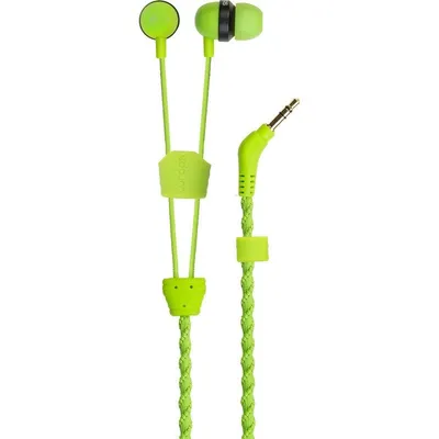 Wraps Classic Green Braided Headphones