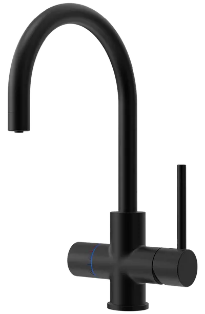 5in1 Touch Armatur (für Sprudler) rund, matt schwarz (XO-AR 5005)