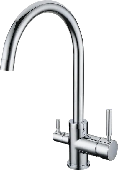 3 Wege Armatur rund, Chrom (XO-AR 7001)