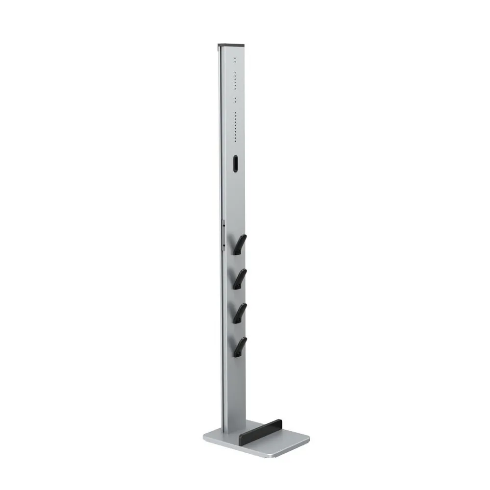 Standfuß-Organizer für Akkustaubsauger, 29,5 x 22 x 128 cm, Silber/Schwarz (00110235)