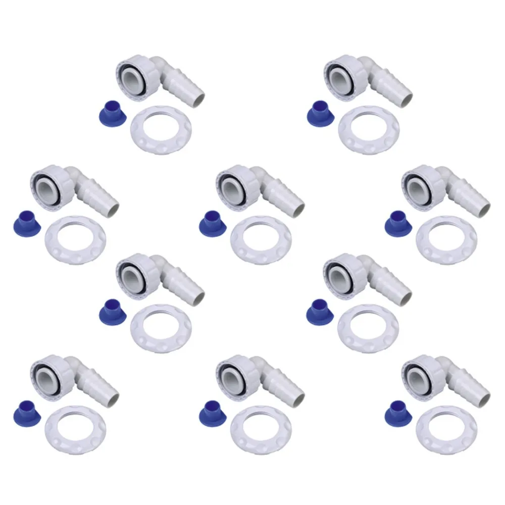 Geräteanschl. für Wandeinbau-Siphons o. Reinigungsöffnung, 10 St./Polyb. (00110978)