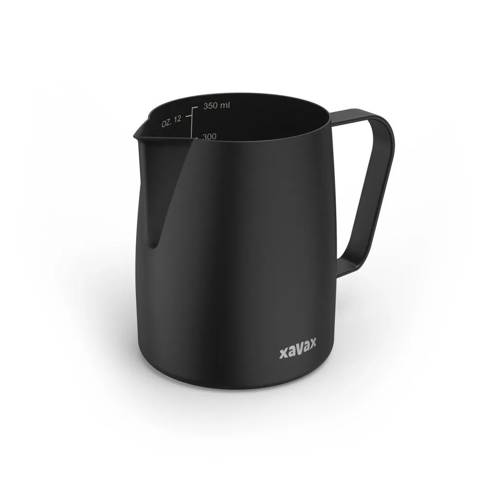 Barista-Milchkännchen aus Edelstahl, Milchschaum-Kanne, 350ml, Schwarz-matt (00111260)