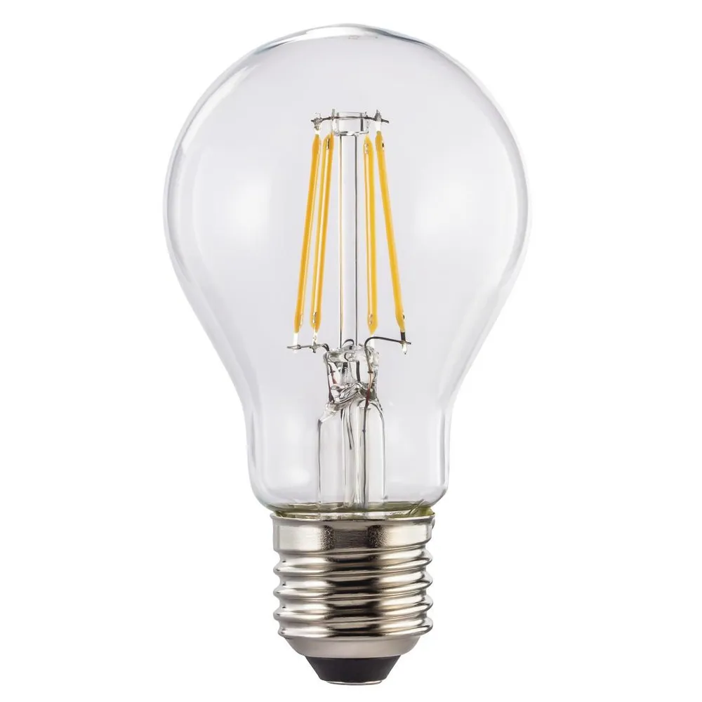 LED-Filament, E27, 470lm ersetzt 40W, Glühlampe, Warmweiß, Klar (00112805)