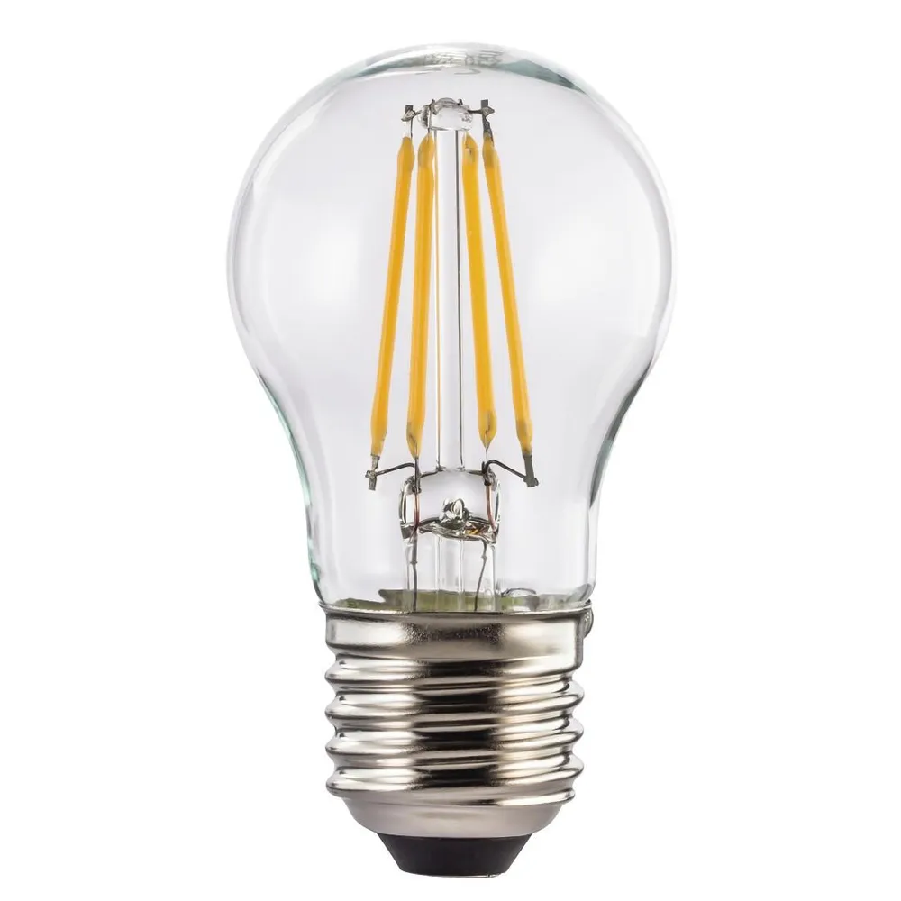 LED-Filament, E27, 470lm ersetzt 40W, Tropfenlampe, Warmweiß, Klar (00112834)