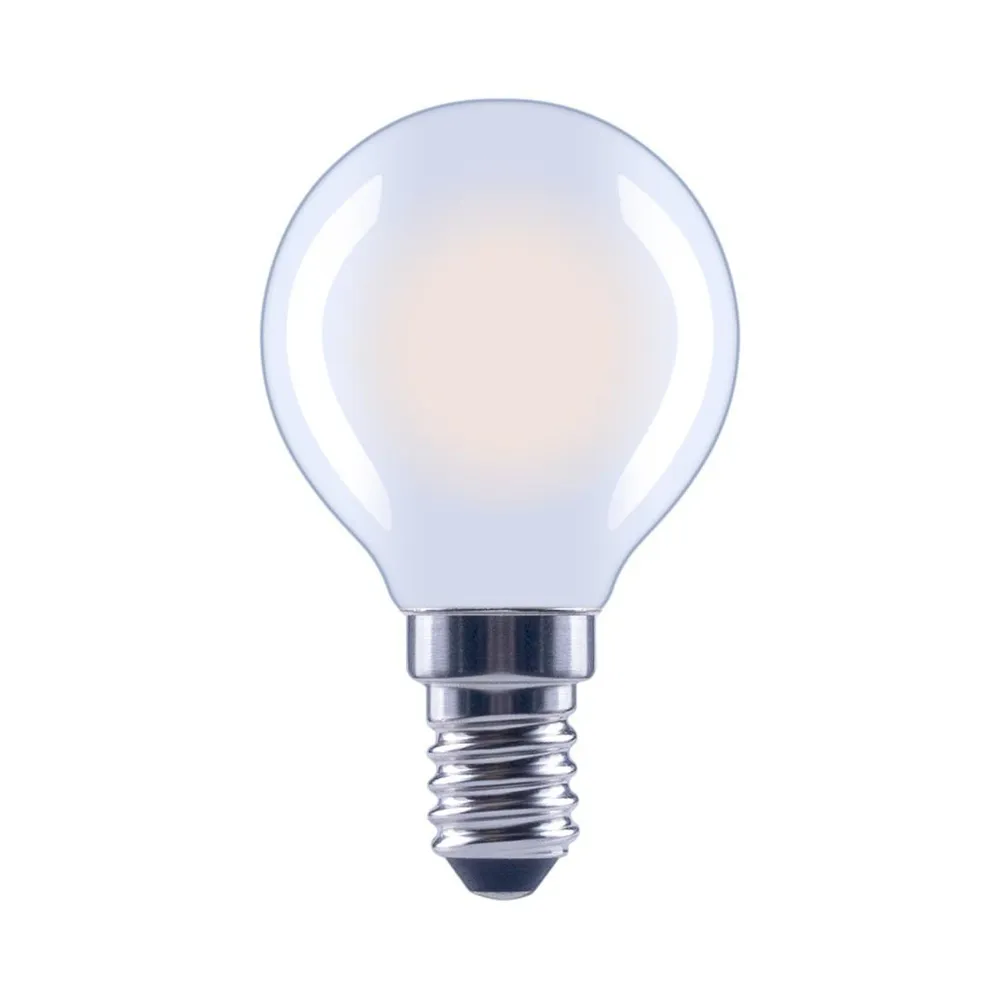 LED-Filament, E14, 470lm ersetzt 40W, Tropfenlampe, matt, Warmweiß, dimmbar (00112837)