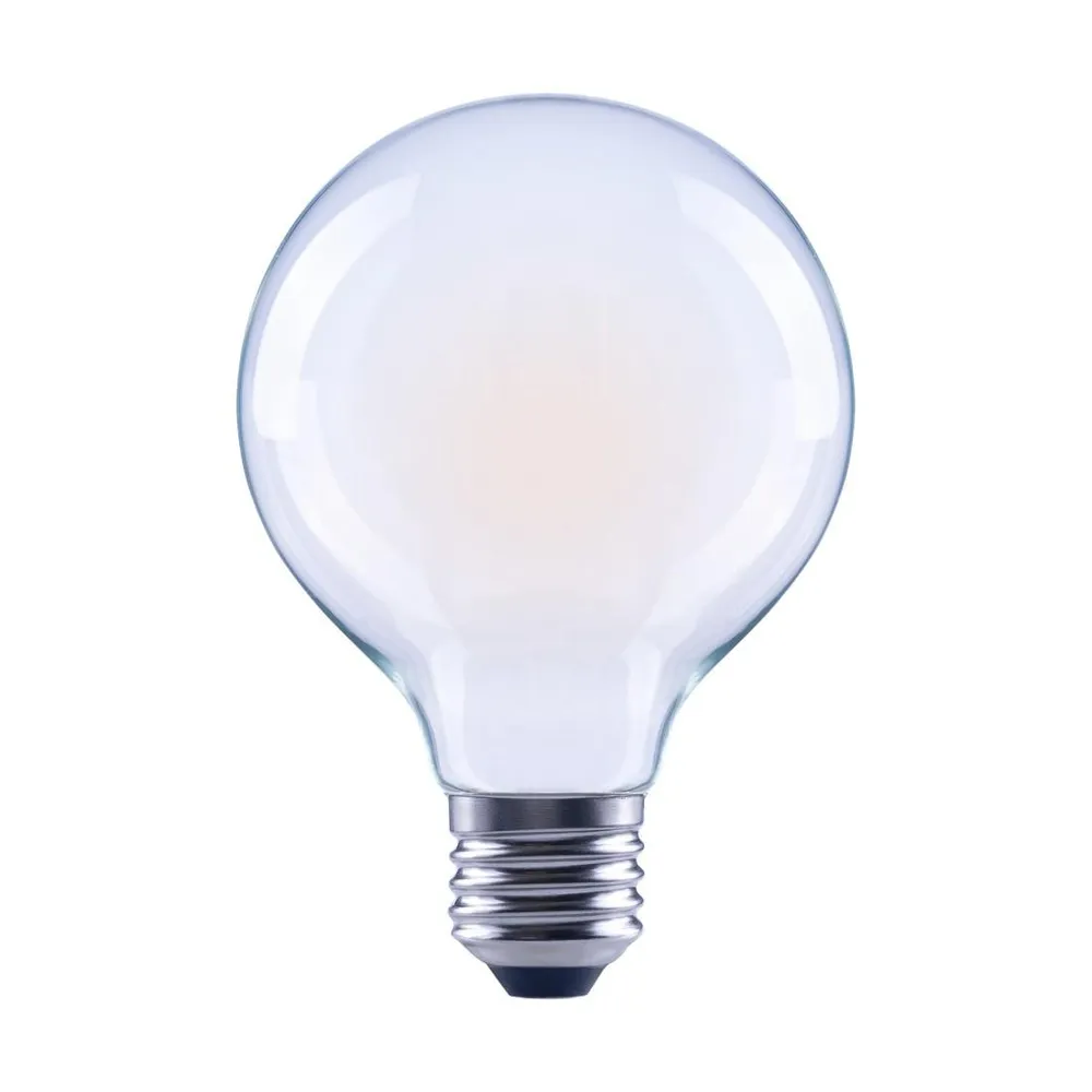 LED-Filament, E27, 470lm ersetzt 40W, Globelampe G80, matt, Warmweiß (00112880)