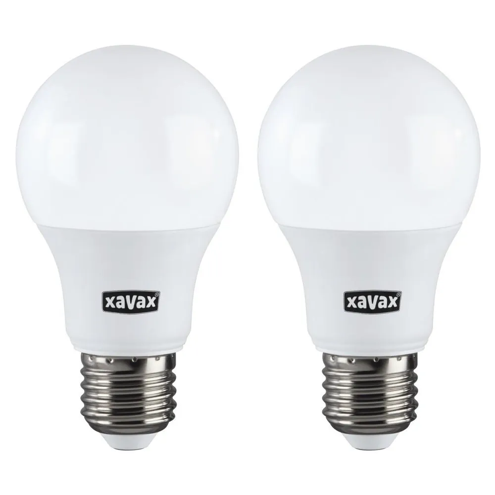 LED-Lampe, E27, 806lm ersetzt 60W, Glühlampe, Warmweiß, 2 Stück (00112929)