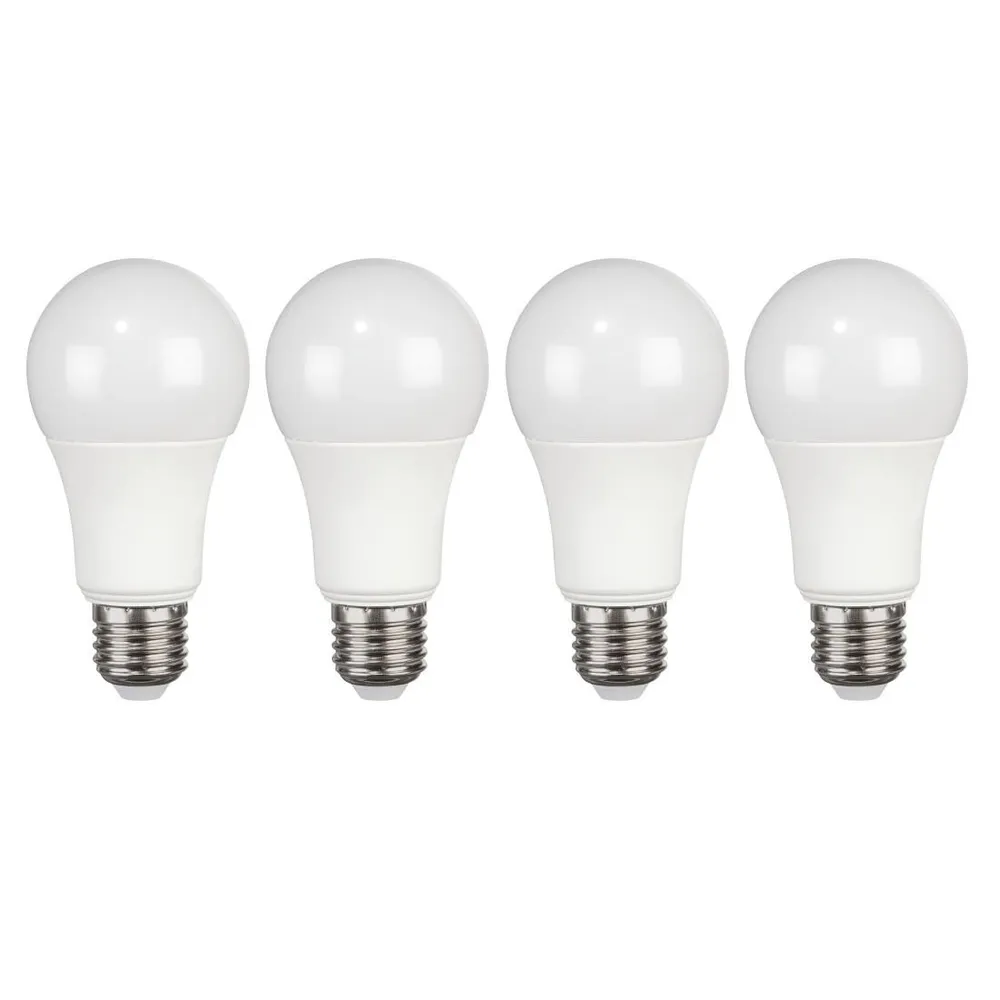 LED-Lampe, E27, 806lm ersetzt 60W, Glühlampe, Warmweiß, 4 Stück (00112930)