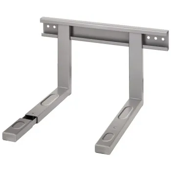 Xavax Mikrowellen-Wandhalterung auch für Backofen, Grill, (Halterung ausziehbar, grau)