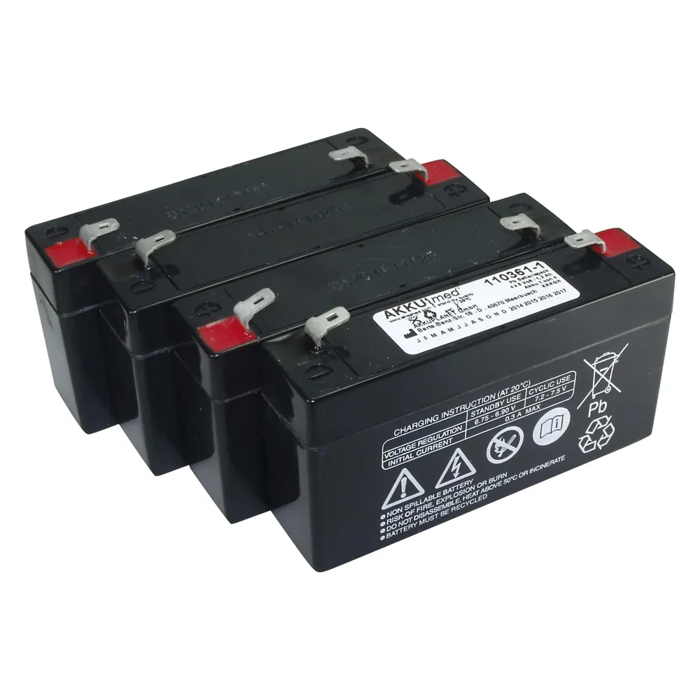 XCell Blei Akkueinsatz passend für Völker Patientenbett S960-2W 24 Volt 1,2 Ah CE Konform