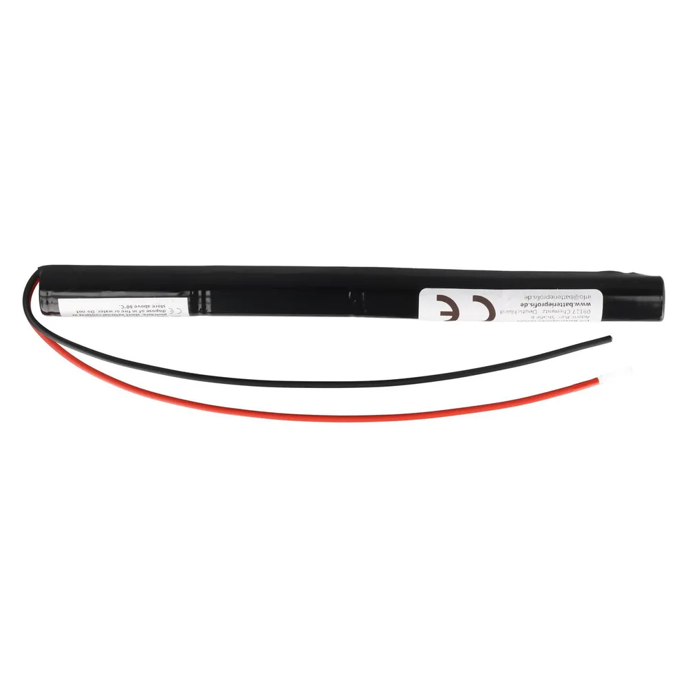 XCell Notleuchtenakku NiMH 4,8V 1100mAh L1x4 Mignon AA mit 200mm Kabel einseitig ersetzt Saft