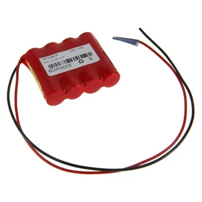 XCell Notleuchtenakku NiMH 4,8V 1500mAh F1x4 Mignon AA mit 200mm Kabel ersetzt 4,8 V Akku
