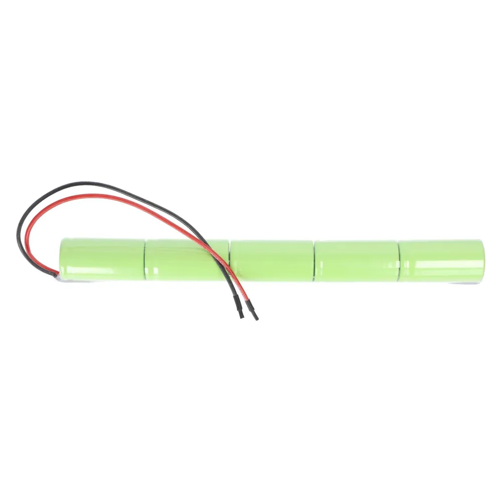 XCell Notleuchtenakku NiMH 6,0V 4000mAh L1x5 Baby C mit 200mm Kabel einseitig passend für 6 V Akkus