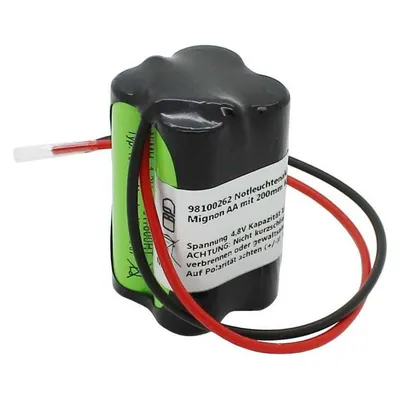 XCell Notleuchtenakku NiMH 4,8V 1800mAh F2x2 Mignon AA mit 200mm Kabel