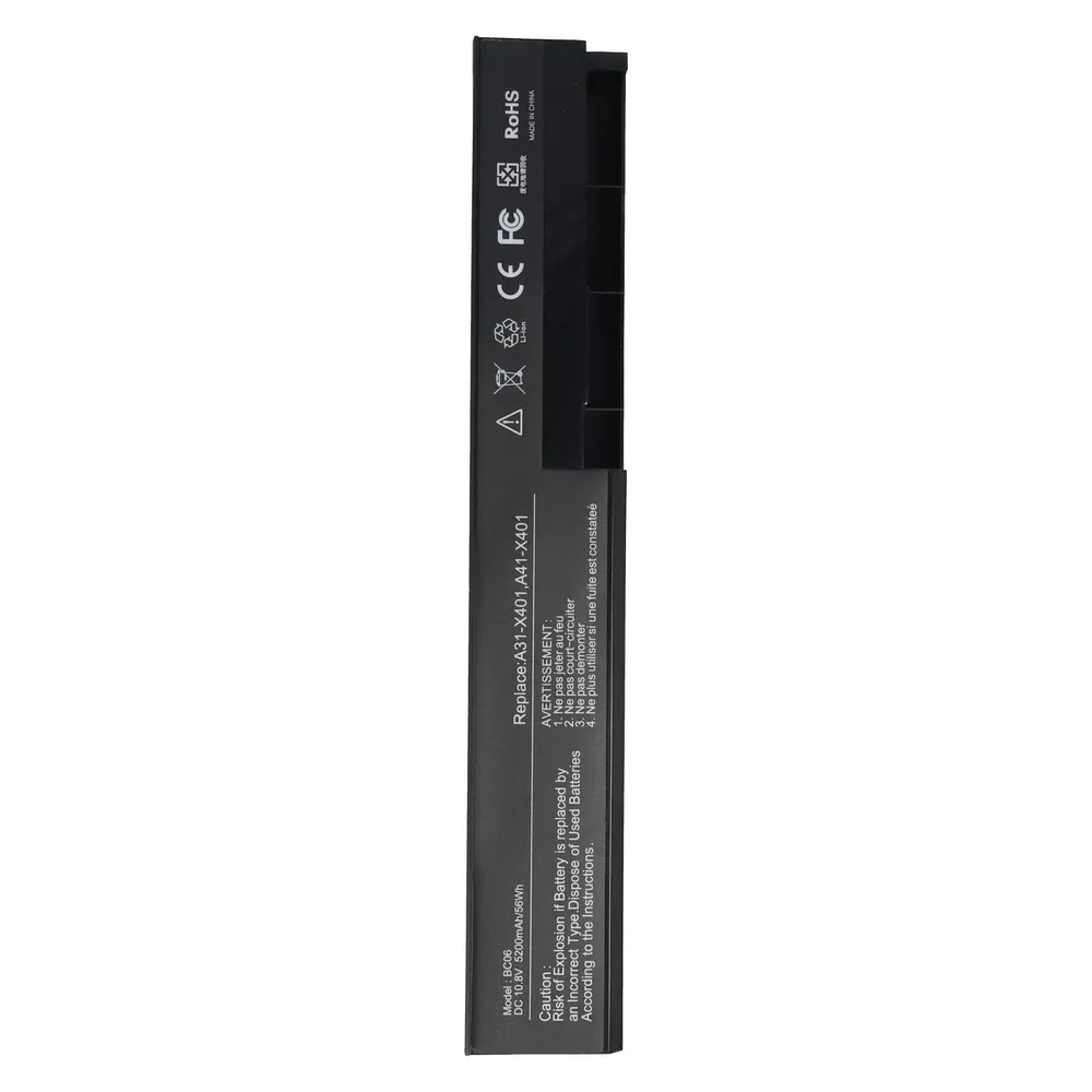 XCell Akku passend für ASUS F301, A31-X401, Li-Ion, 10,8V, 5200mAh, 56,2Wh, black
