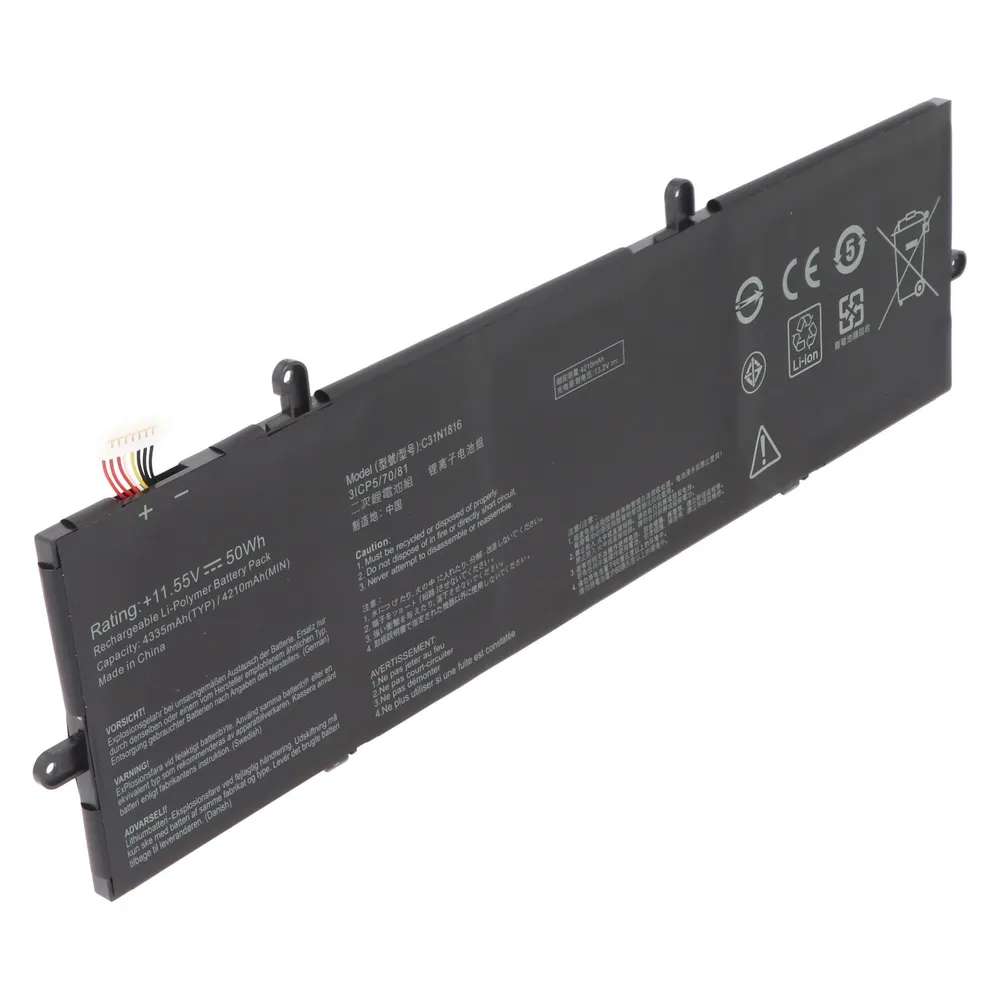 XCell Akku passend für ASUS ZenBook 14 UX433FA-A5232R, Li-Polymer, 11,55V
