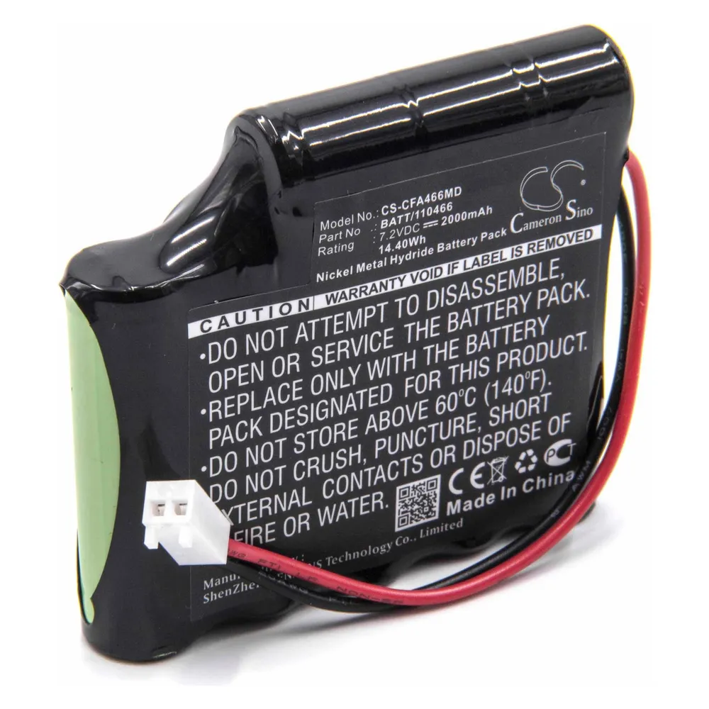 XCell Medizintechnik-Akku als Ersatz für Globus BATT/110466 - 2000mAh, 7,2V, NiMH