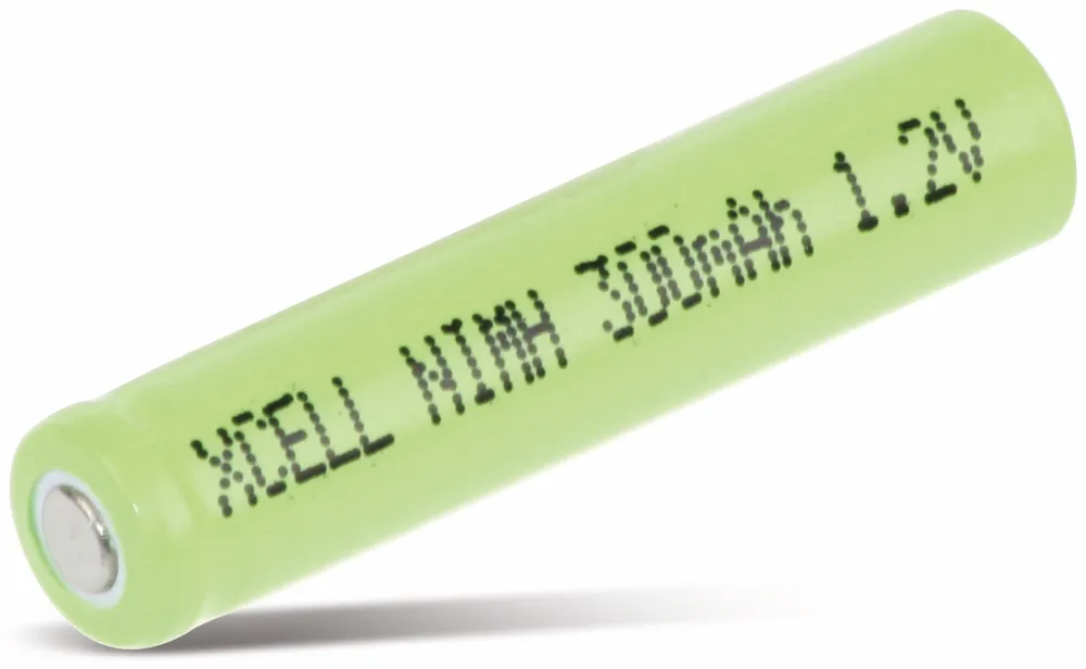 XCELL NiMH-Akku, Industriezelle, AAAA, Flat-Top, 39,3x8,5mm, 1,2V/300mAh