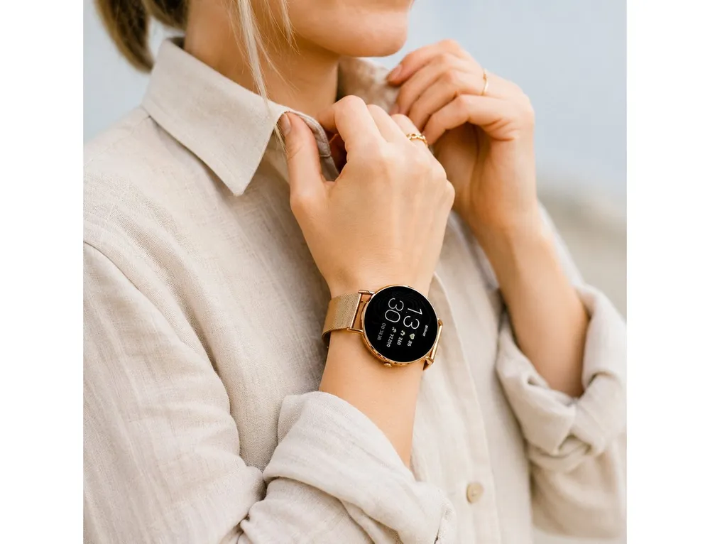 XCOAST SIONA 2 Flache Damen Smartwatch (4,2 cm) Valentinstag Geschenk, Fitnesstracker, 2-tlg., neueste Generation, Wasserdicht, Flach, Sportlich, AMOLED Bildschirm, 7 Tage Akku