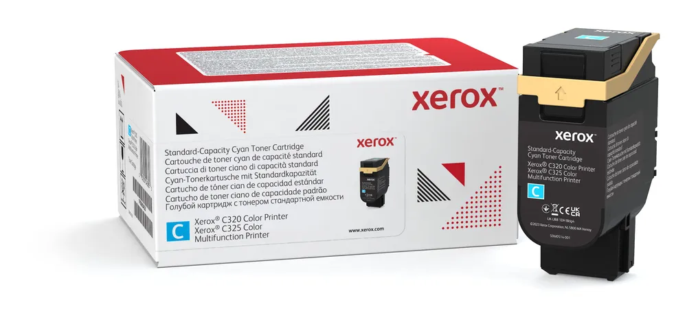 Tonerpatrone Cyan Xerox C320/C325 Standardkapazität 1800 Seiten