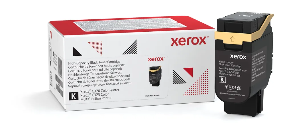 Toner Schwarz Hochleistung Xerox C320 C325 Original XL 5500 Seiten Einzelpack