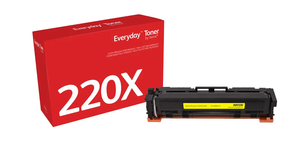 Tonerpatrone Xerox Everyday HP 220X Gelb hohe Kapazität 5500 Seiten