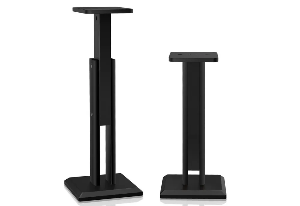 XERSEK Lautsprecherständer 2 Holz Standfüße Boxenständer 65-85cm Ständer für Lautsprecherboxen, (2-tlg., Höhenverstellbar, von 4 bis 10 Zoll, 20kg Tragkraf)