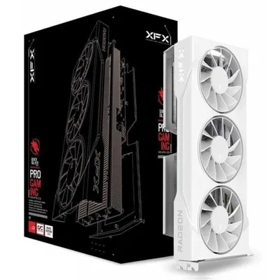Tarjeta Gráfica XFX Radeon RX 9060 XT SWIFT OC 16GB GDDR6 White Triple Fan