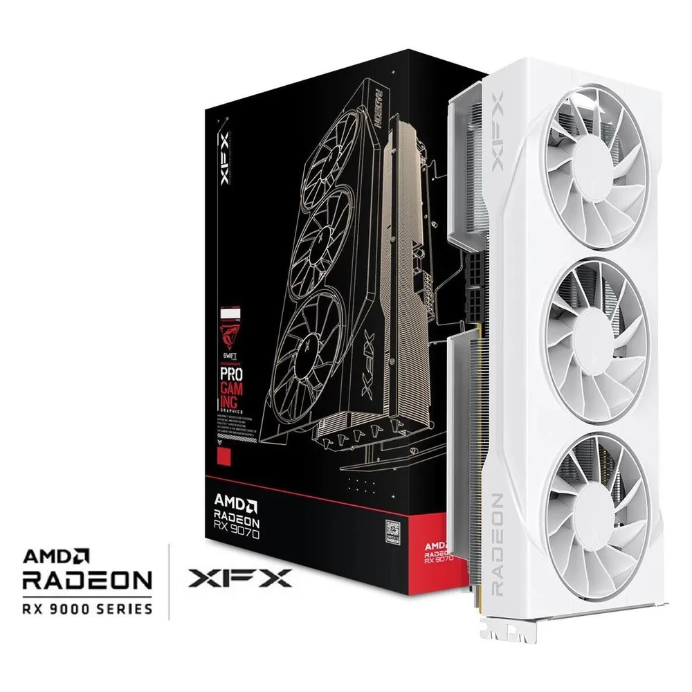 Grafikkarte XFX Radeon RX 9070 GRE 12GB GDDR6 White Tri-Force