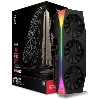 Grafikkarte XFX Radeon RX 9070 XT OC 16GB GDDR6 Triple Fan FSR 4