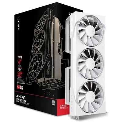 Tarjeta Gráfica XFX Swift Radeon RX 9070 XT 16GB GDDR6 Weiß Triple Fan PCIe 5.0