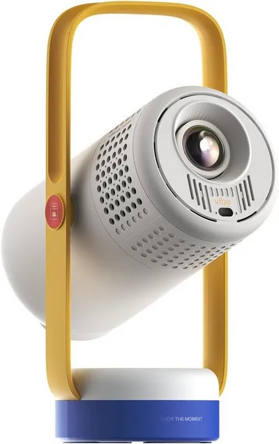 XGIMI XGIMI Vibe One mit Akku 1080p Smarter Tragbarer Beamer, 160° Ständer Portabler Projektor (1920 x1080 (1080P) px, Google TV & Netflix, Sound by JBL, bis zu 1,2 Std. Videowiedergabe)