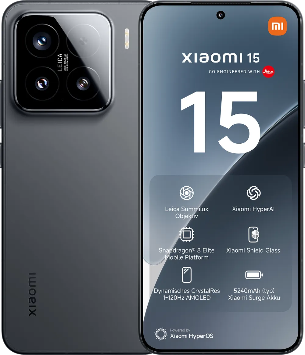 15 12GB + 512GB Black Smartphone