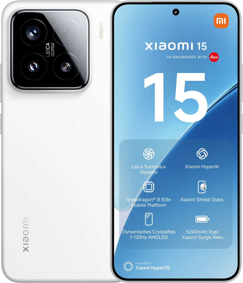 15 12GB + 512GB White Smartphone