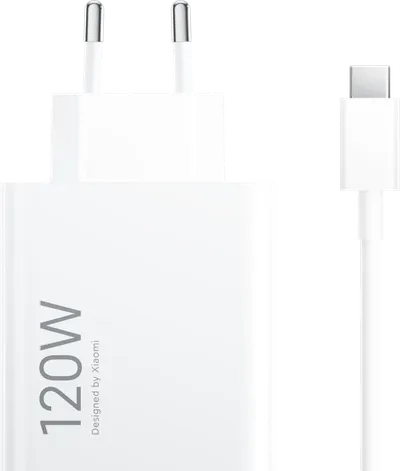 Xiaomi Hypercharge Power-Delivery-Ladegerät 120 W + USB-A-auf-USB-C-Kabel (1 m) Weiß