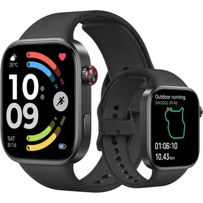XIAOMI REDMI Watch 6 Bluetooth GPS 46mm Schwarz Obsidian 12 Tage Akku