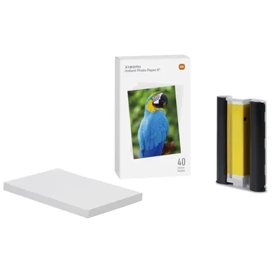 Xiaomi Instant Photo Paper 6" Fotopapier für Xiaomi Instant Photo 1S Drucker 40 Einheiten