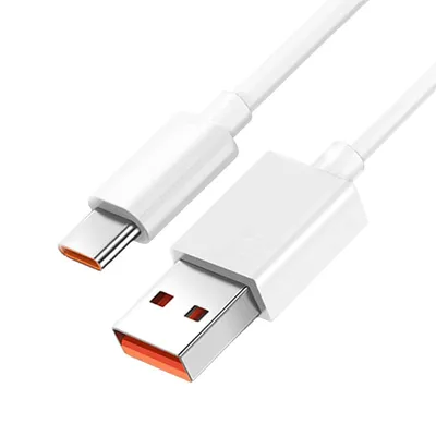 Xiaomi USB-auf-USB-C-Lade- und Synchronisationskabel, Intensität 6a, 1 m, Weiß
