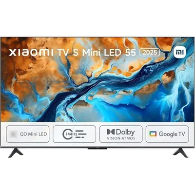 TV Xiaomi QD Mini LED TV S 55 4K UltraHD 144Hz Smart TV Google TV HDR10 Dolby Vision